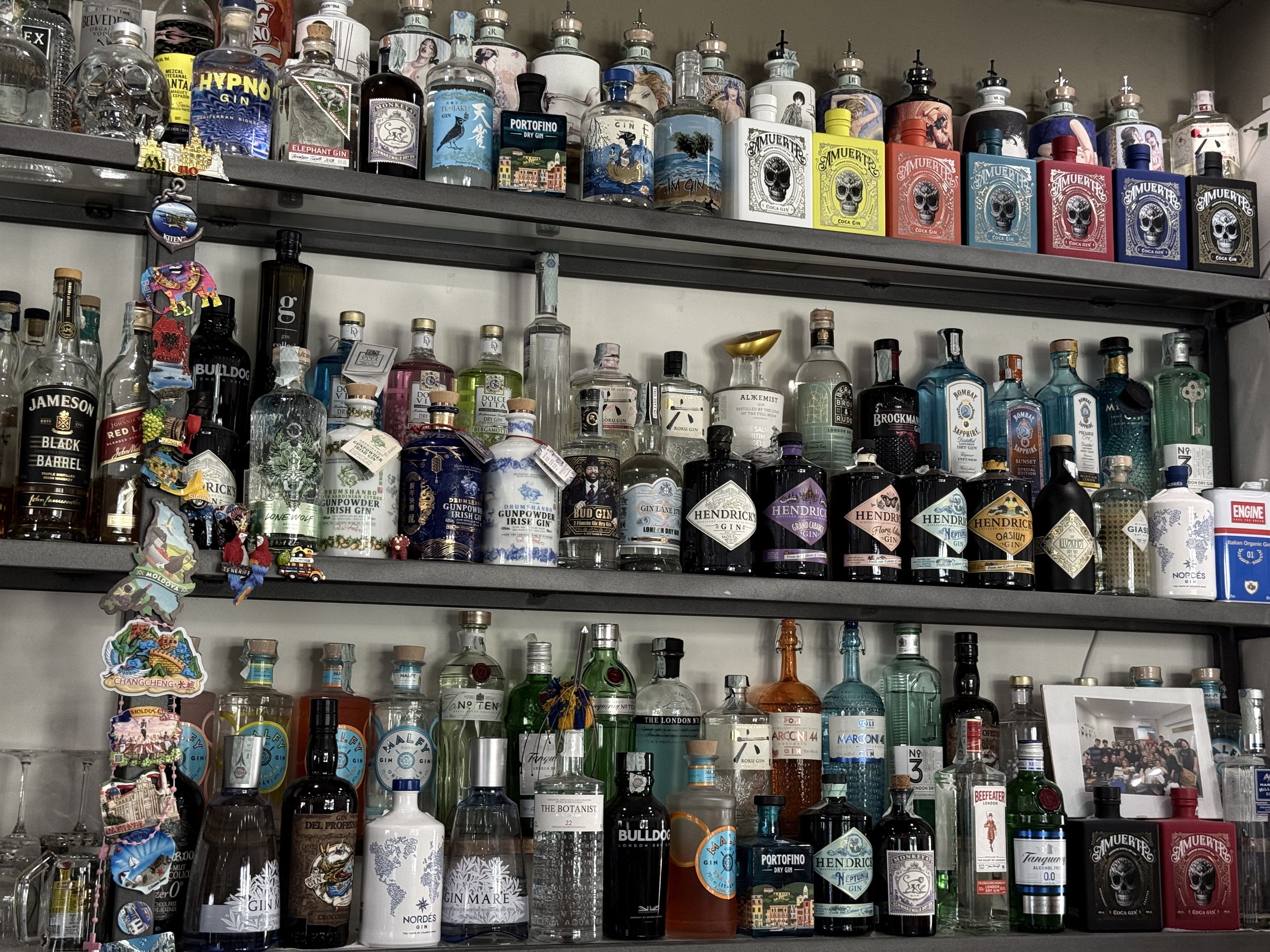 Selezione di distillati e gin